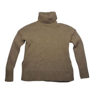 Everlane Sweater Brown‎ Merino Wool Alpaca Turtleneck Chunky Cozy Women's Small